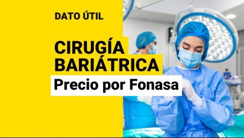 Cirugía bariátrica por Fonasa: ¿Cuál sería el precio de la intervención?