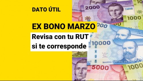 Comienzan pagos del Ex Bono Marzo: ¿Cómo saber con mi RUT si soy beneficiario?