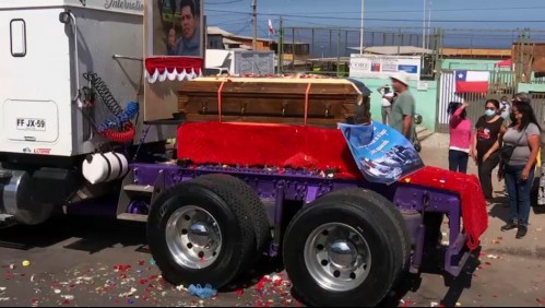 Se realiza masiva despedida de joven camionero asesinado en Antofagasta