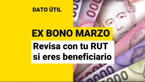 Primeros pagos del Ex Bono Marzo: Conoce con tu RUT si eres beneficiario
