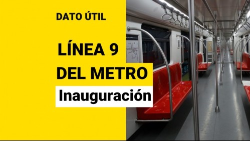 Línea 9 del Metro de Santiago: ¿Cuándo será inaugurada?