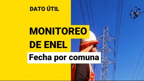 Enel inspeccionará cables con drones: ¿Cuándo pasarán por mi comuna?