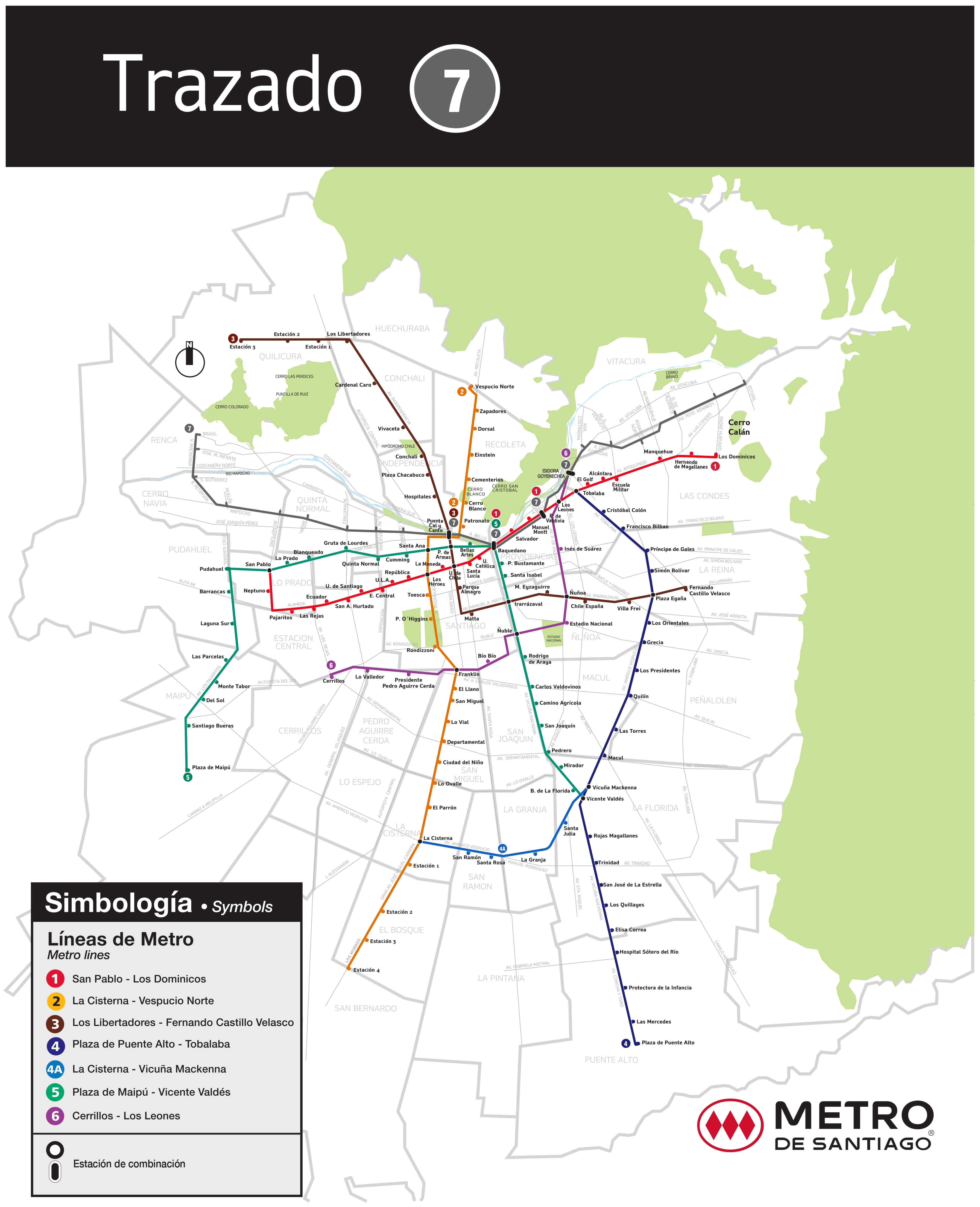 Línea 7 del Metro de Santiago: Conoce el trazado y las estaciones -  Meganoticias