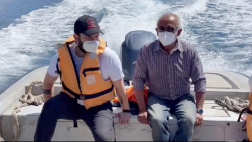 Las primeras imágenes de Gabriel Boric en su visita a Juan Férnandez por vacaciones