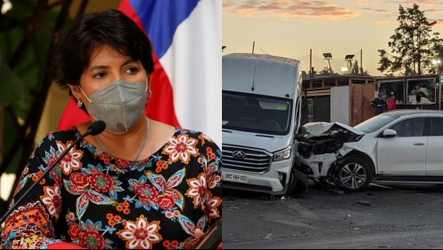 Senadora Yasna Provoste protagoniza accidente de tránsito en Vallenar: 'Nos encontramos bien'