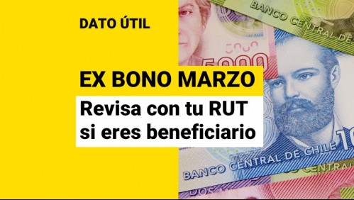 Pago del Bono Marzo: Revisa con tu RUT si te corresponde recibir el pago