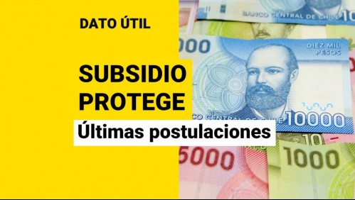 Subsidio Protege: ¿Cuál es el último día para postular al pago de $200 mil?