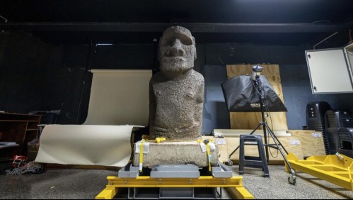 Tras más de 150 años regresan a Rapa Nui al moai más antiguo del Museo Nacional de Historia Natural