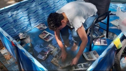 Lo ayudó a recuperar las fotos familiares: el noble gesto de un joven con su mejor amigo que se le quemó la casa