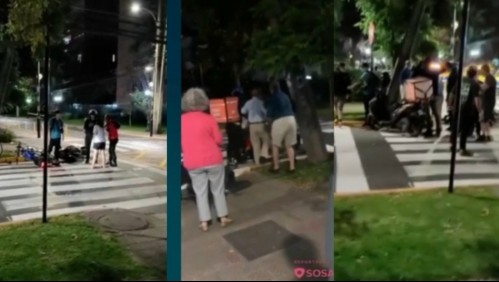 Detención ciudadana: motochorro es reducido y golpeado por vecinos tras quitar el celular a una mujer