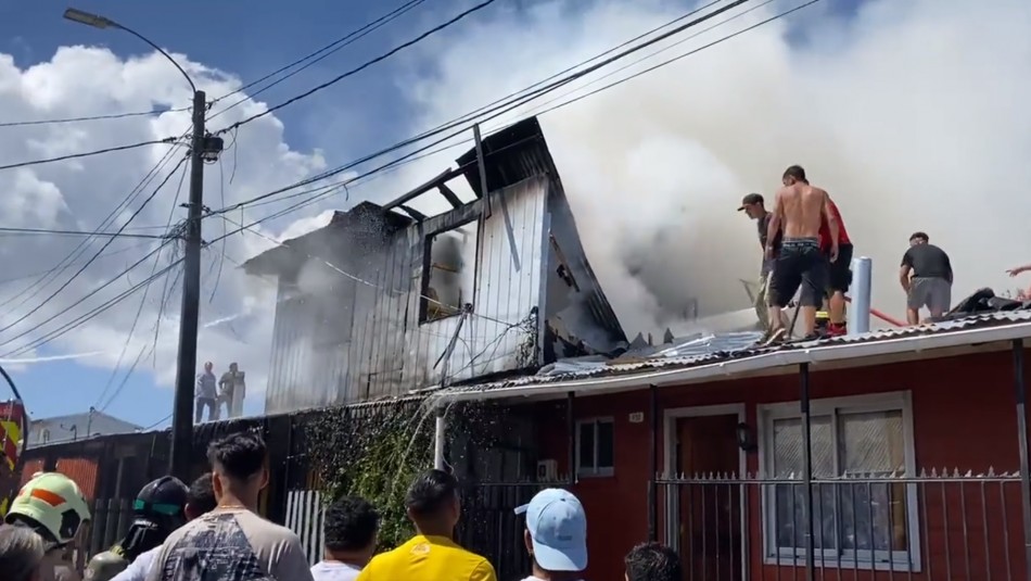 Tres mujeres fallecidas deja un incendio registrado en San Pedro de La Paz: Eran familiares entre sí