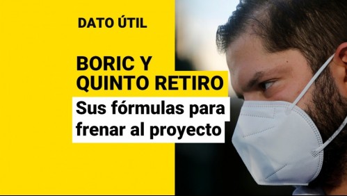 Quinto retiro del 10%: ¿Qué propone el Gobierno de Boric para frenar el proyecto?