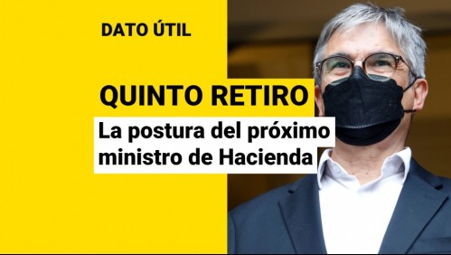 Quinto retiro del 10%: ¿Cuál es la postura del futuro ministro de Hacienda Mario Marcel?