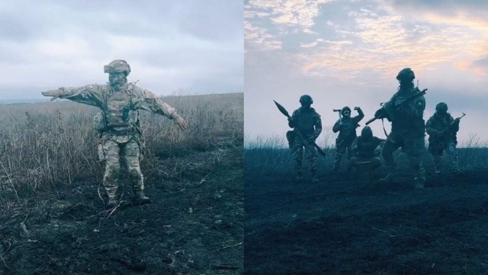 Soldado ucraniano baila en TikTok para mostrarles a sus pequeñas hijas que sigue vivo