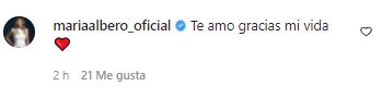 Comentario de María Alberó