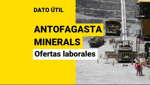 Antofagasta Minerals busca trabajadores: Conoce las ofertas laborales disponibles