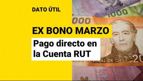 Bono Marzo: ¿Quiénes reciben el pago directamente en la Cuenta RUT?