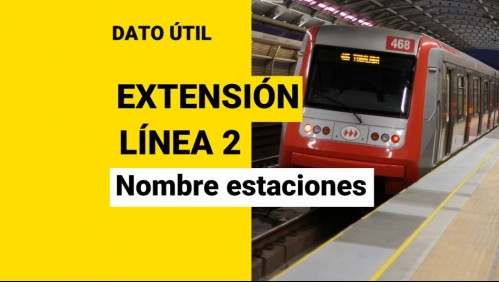 Extensión de la Línea 2 del Metro: ¿Cómo se llamarán las nuevas estaciones?
