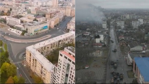 El antes y el después de Ucrania: La destrucción de ciudades, patrimonio y colegios