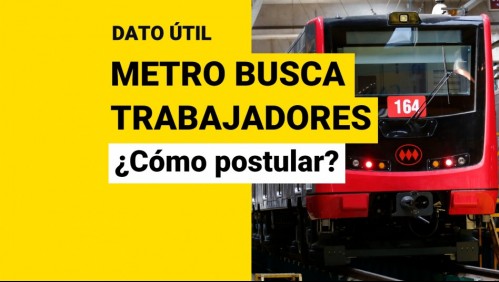 Metro de Santiago busca trabajadores: Revisa cómo postular