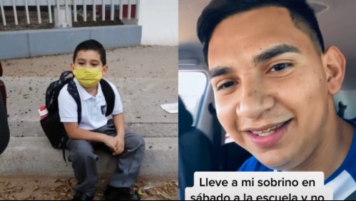 'Una hora sentados afuera': Joven hizo madrugar a su sobrino y lo llevó por error al colegio un día sábado