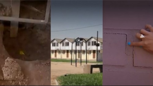 'Casas de silicona': desde tres comunas de la Región Metropolitana denuncian venta de viviendas en mal estado
