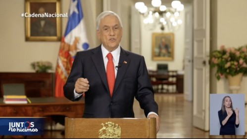 Llamado a la unidad, mea culpa y críticas a la Convención: Piñera se despide en su última cadena nacional