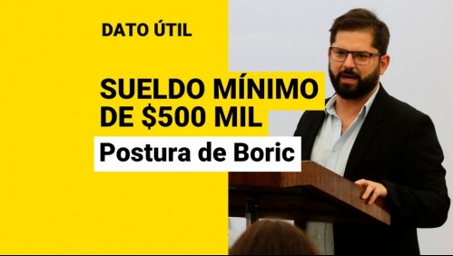 Sueldo mínimo de $500 mil: ¿Qué dicen desde el nuevo Gobierno de Boric?