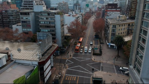 Desvíos de tránsito en Providencia por manifestación de estudiantes
