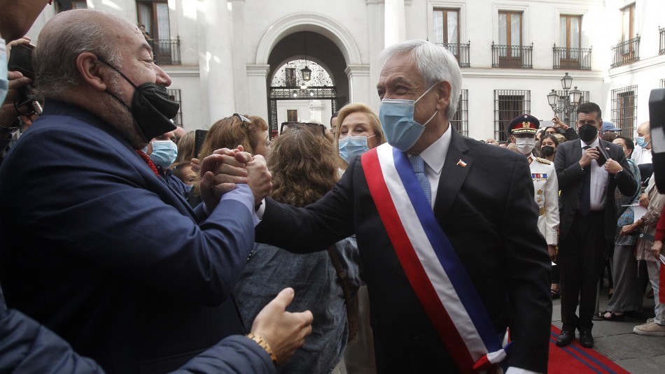 Así fue la salida de Piñera desde La Moneda