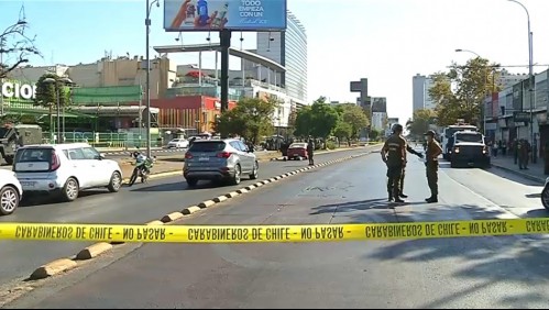 Supuesto asaltante muere baleado por un carabinero al que atropelló tras un control policial en Estación Central