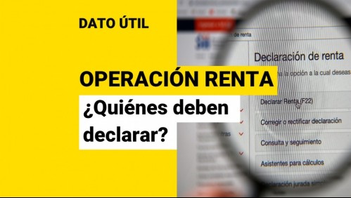 Operación renta 2022: ¿Quiénes deben declarar?