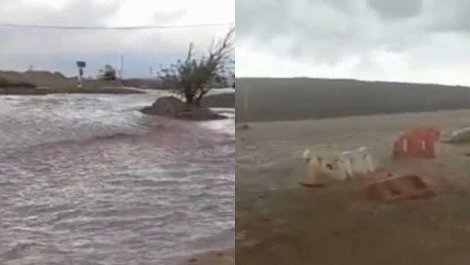 Lluvias provocan aluvión en la región de Antofagasta: ruta que une Sierra Gorda con Calama debió ser cerrada Lluvias provocan aluvión en la región de Antofagasta: ruta que une Sierra Gorda con Calama debió ser cerrada