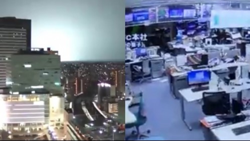 Explosiones y cortes de luz: Los impactantes videos que dejó el fuerte sismo en Japón
