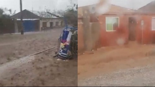 Granizos y fuertes lluvias provocan anegamientos en Diego de Almagro