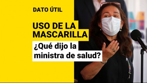 Mascarillas: ¿Qué dijo la ministra de Salud sobre la flexibilización de su uso?