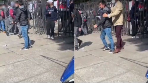 Padre amenaza con arma de fogueo a alumno: Adolescente lo había agredido a él y a su hijo en liceo de Los Ángeles