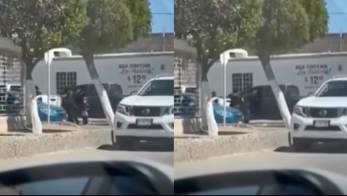 El dramático momento en que una niña intenta defender a su padre de ser secuestrado y asesinado por sicarios