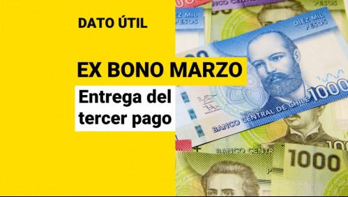 Ex Bono Marzo: ¿Hasta cuándo se entrega el tercer pago del beneficio?