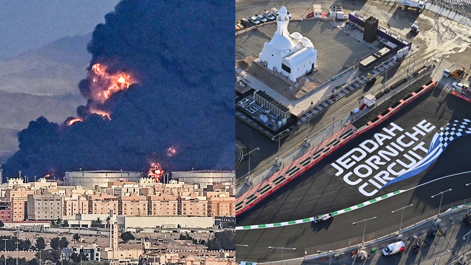 Ataques con misiles en instalación petrolera pusieron en duda el GP de Arabia Saudita de la F1