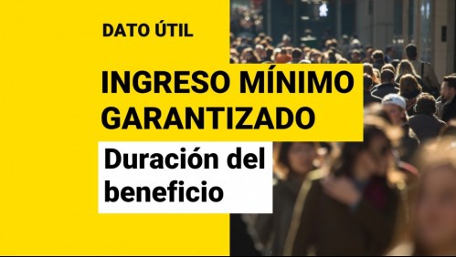 Ingreso Mínimo Garantizado: ¿Cuánto dura el beneficio?