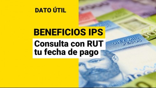 Beneficios del IPS: Conoce con tu RUT la fecha de pago de tus bonos