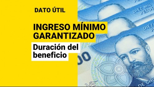 Ingreso Mínimo Garantizado: ¿Por cuántos meses recibo los pagos?