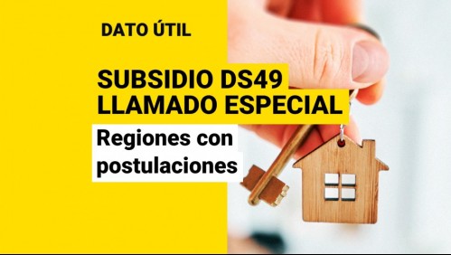 Subsidio DS49 llamado especial: ¿En qué regiones se puede postular?
