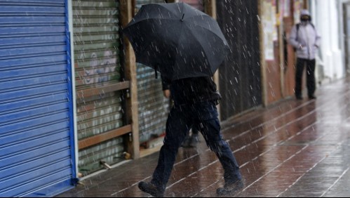 Precipitaciones se extenderán por todo el fin de semana en seis regiones del país