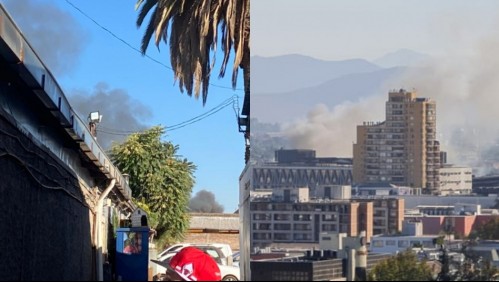 Incendio afecta a cité en Estación Central