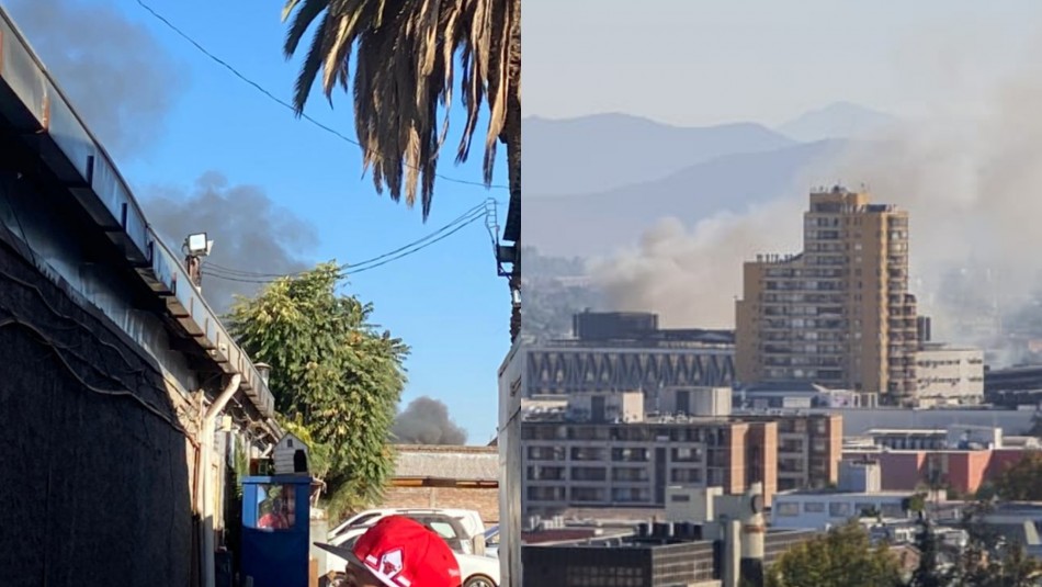 Incendio afecta a cité en Estación Central