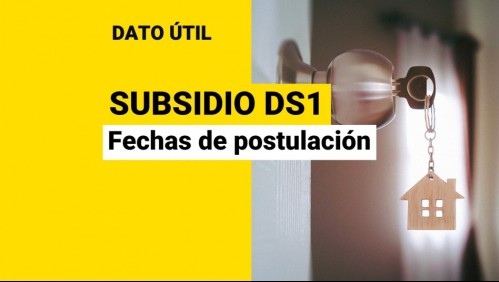Comienzan en abril: Estas son las fechas de postulación al Subsidio DS1