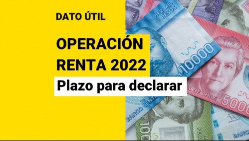 Declaración Renta 2022: Este es el plazo límite para realizarla