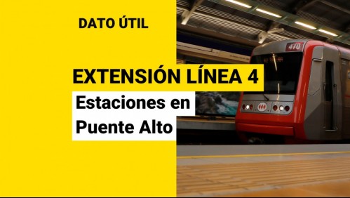 Extensión Línea 4 del Metro: Estas son las estaciones que se ubicarán en Puente Alto